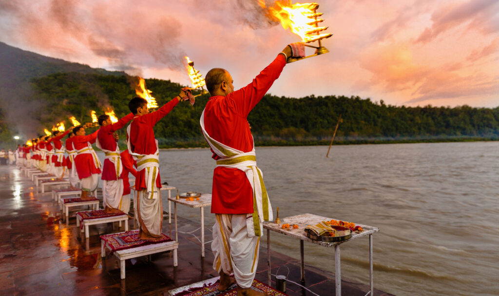 Ganga Aarti ceremony