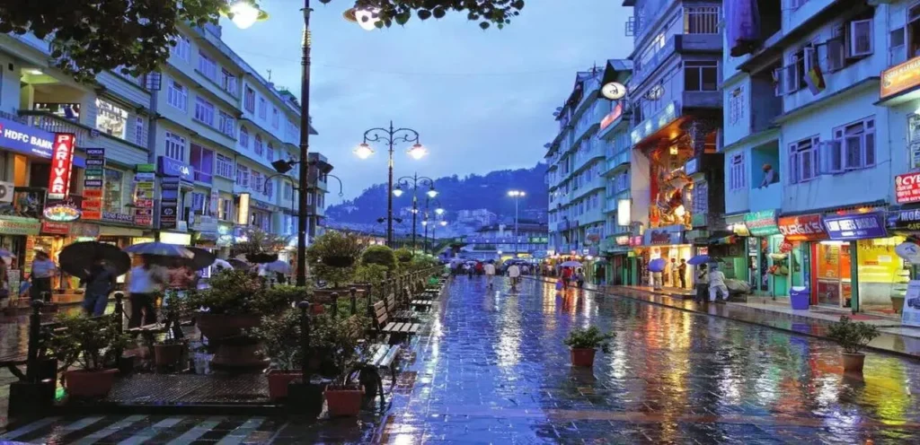 Mall road Gangtok